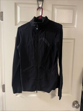 lululemon athletica Black Full-Zip Bomber Jacket